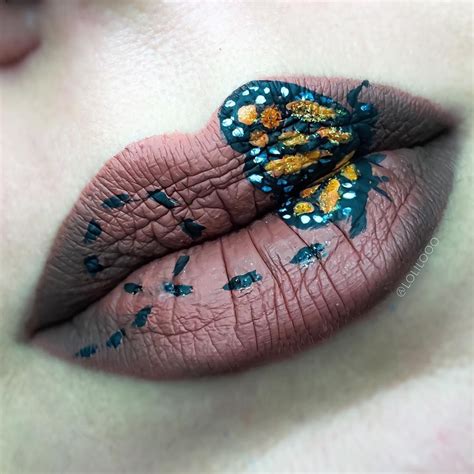 Monarch Butterfly Lip Art Lolilooo Lipsticks Lip Art Lip Art