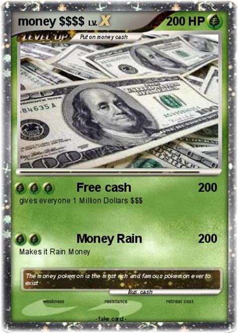 The pokémon franchise has been around over twenty years. Pokémon money 170 170 - Free cash - My Pokemon Card