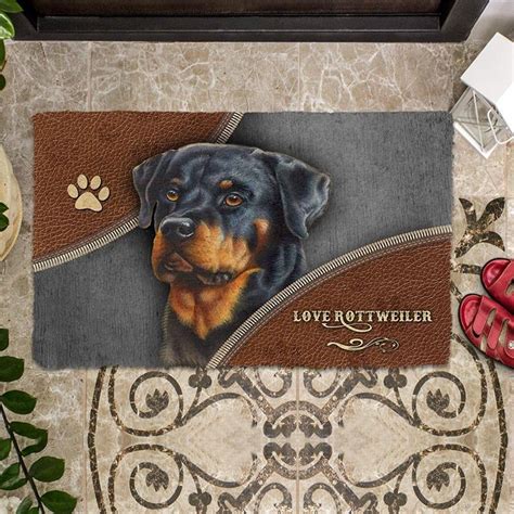 Carpets Rottweiler Doormat Decor Print Animal Dog Floor Door Mat Non
