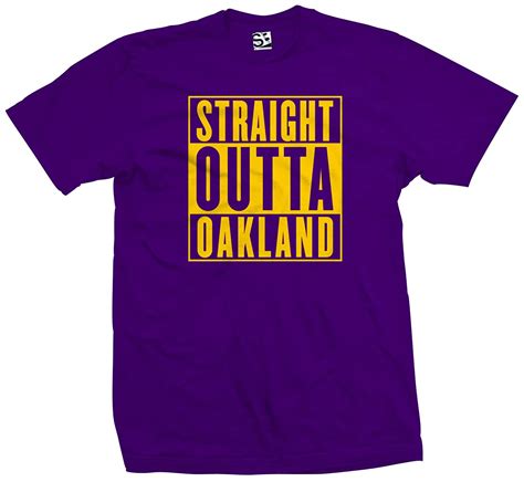Shirt Boss Unisex Straight Outta Oakland Parody T Shirt 7036 Jznovelty