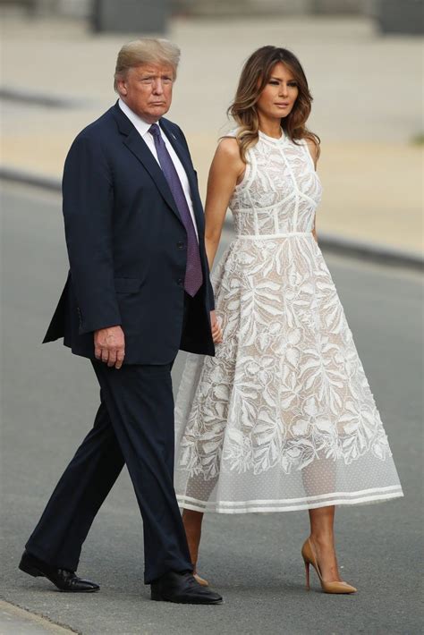 fashion notes melania trump s 15 hottest white looks for labor day lace dress dresses fashion