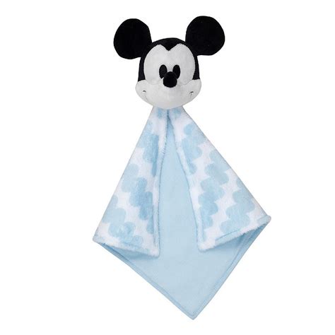 Lambs And Ivy Disney Baby Mickey Mouse Lovey Bluewhite Plush Security