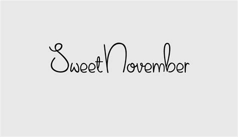 Sweet November Free Font