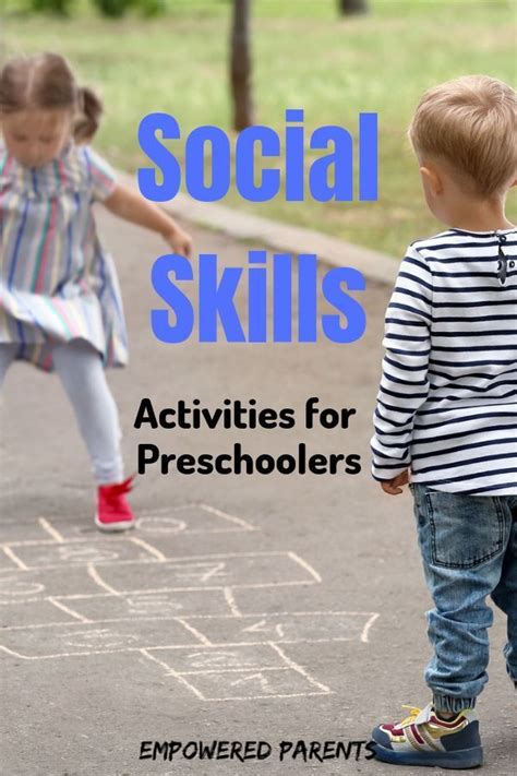 13 Social Skills Activities For Preschoolers Milestones Social