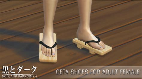 Japanese Geta Sandals For The Sims 4 Spring4sims Sims 4 Sims