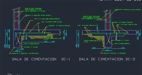 Losa De Cimentaci N Detalles En Dwg Detalles Cad