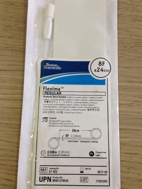 New Boston Scientific 27 402 Flexima Regular Ureteral Stent System 8f X