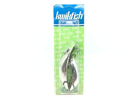 Luhr Jensen Jointed Kwikfish K18j Color 920 Silver New On Card Old Sto