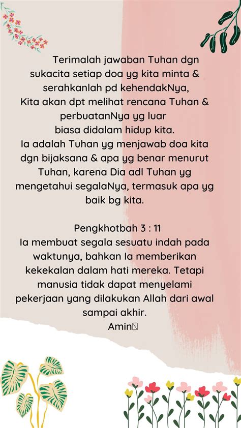 Pin Oleh Irmina Reniarti Di Bible Verses Quotes Inspirational Kutipan