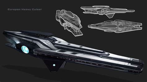 Europan Heavy Cruiser Garret Aj Spaceship Art Spaceship Design