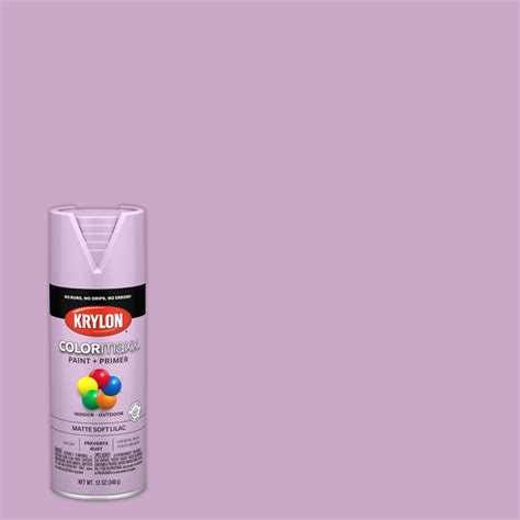 Krylon Colormaxx Matte Soft Lilac Spray Paint And Primer In One Actual