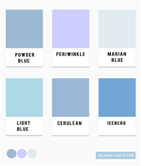 Blue Hues Color Palette Blue Color Combination Light Blue Powder Blue