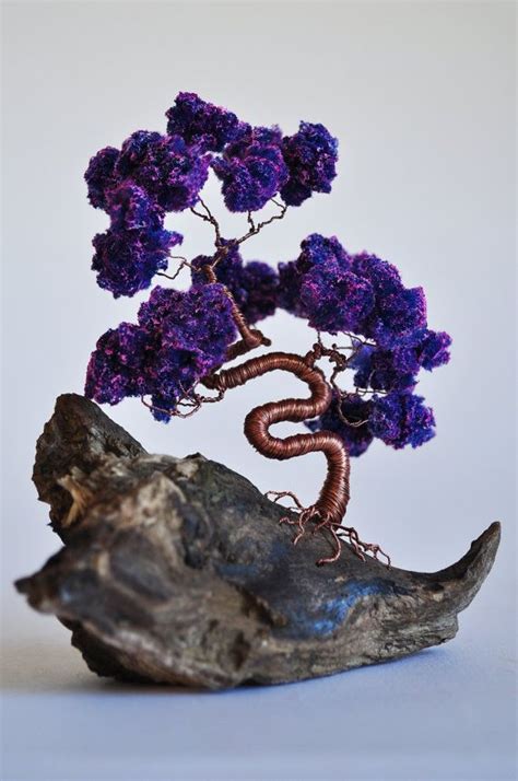 Maybe you would like to learn more about one of these? Purple Wire Bonsai Tree/ Miniature / Wire Tree / Driftwood ...