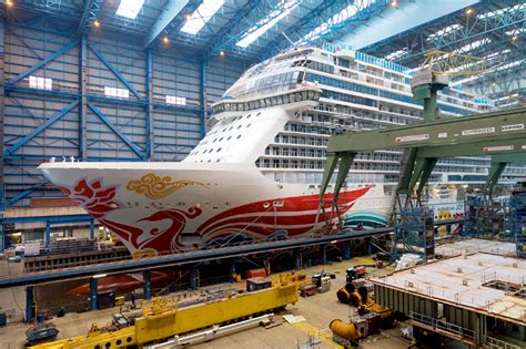 Meyer Werft Met à Flot Le Norwegian Joy Croisiland Blog