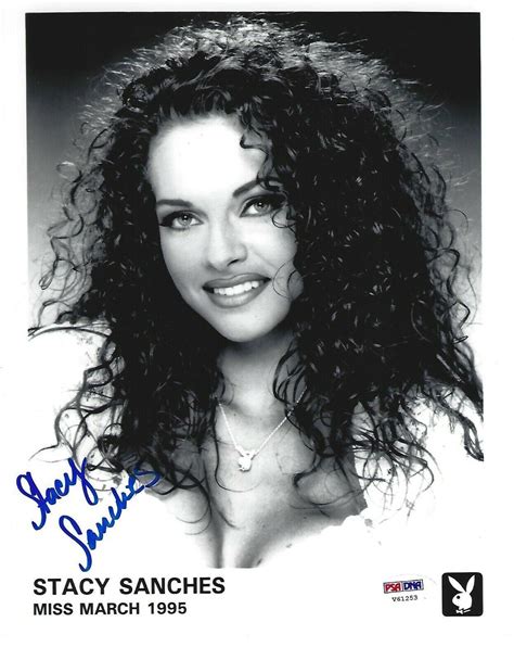 Stacy Sanches Signed Playboy Playmate Headshot 8x10 Photo Psadna Coa