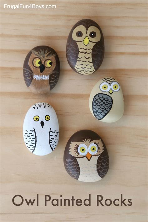 Owl Painted Rocks Frugal Fun For Boys And Girls