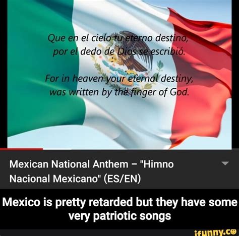 Mexican National Anthem Himno Y Nacional Mexicano Esen Mexico Is