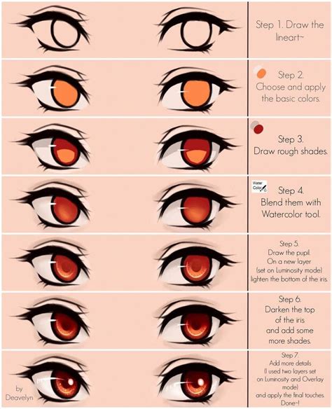 Coloring Anime Eyes Tutorial Coloring Anime Pages Manga Printable Book