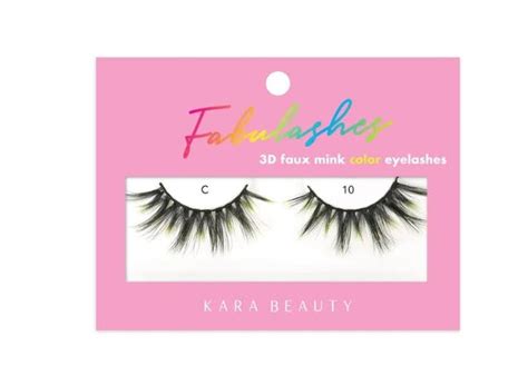 Kara Beauty C10 Fabulashes 3d Faux Mink Color Lashes 6 Pcs Shopcosmeticsandmore