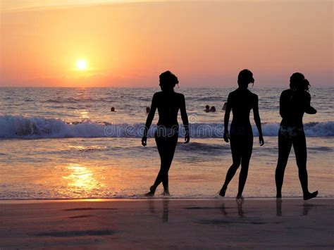 3 Girls At The Beach Stock Image Image Of Water Beach 58515