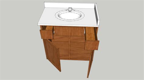 Bathroom Sink With Cabinets 3d Warehouse