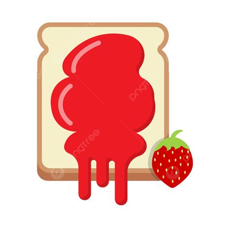 Strawberry Jam Clipart Vector Strawberry Jam Bread Strawberry Bread