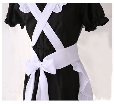 Bust Open Maid Cosplay Costume Sexy Catwomen Kitty Outfit Cotton Apron