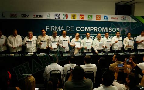 Partidos políticos firman compromisos por la transparencia en Veracruz