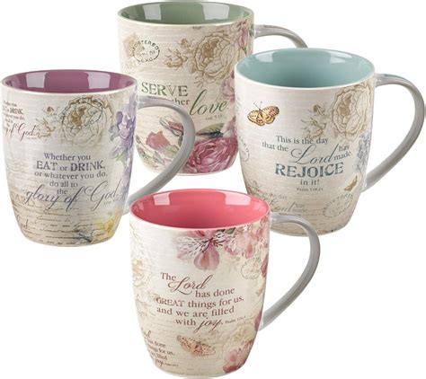 Christian Art Ts Floral Inspirations Collection Inspirational Mugs