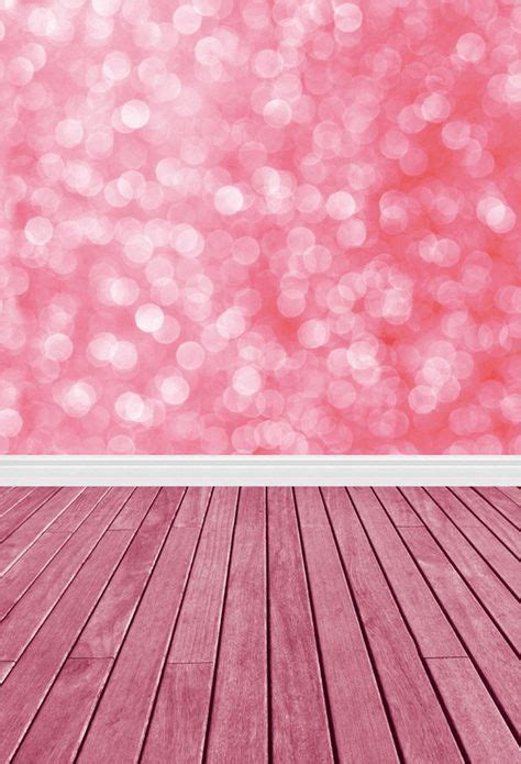 Pink Bokeh And Pink Wood Floor Pink Backdrop Photography Background