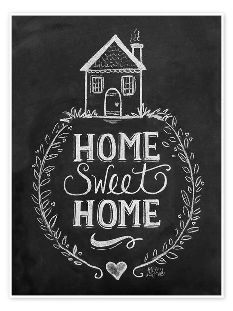 Home Sweet Home Print By Lily And Val Posterlounge