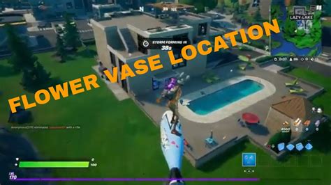 Fortnite Collect A Vase Of Flowers From Lazy Lake Youtube