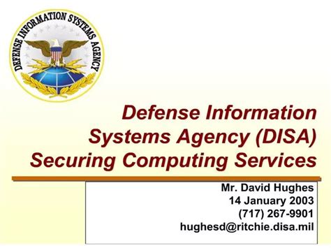 Ppt Defense Information Systems Agency Disa Securing Computing