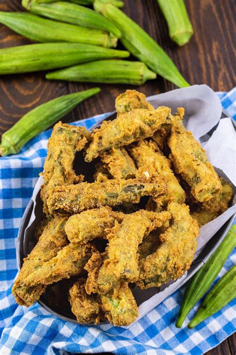 Whole Fried Okra Recipe Spicy Southern Kitchen