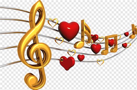 Musical Note Heart Song Notes Love Beat Music Download Png Pngwing