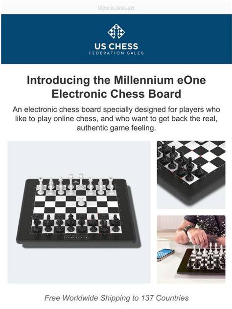 Uscfsales Introducing The Millennium Eone Electronic Chess Board Milled