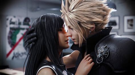 Cloud And Tifa First Kiss Romantic Scenes In Chapter 5 Final Fantasy Vii Remake Youtube