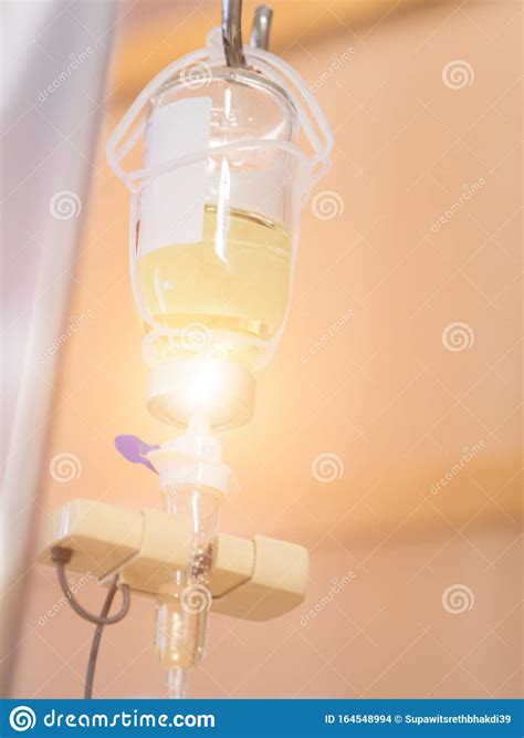 Intravenous Infusion Saline Iv Drip Stock Photo Image Of Cure Pump