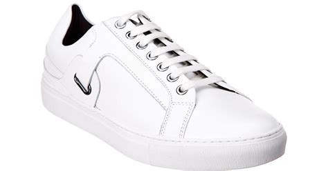 Versace Versace Classic Leather Sneaker In White For Men Lyst