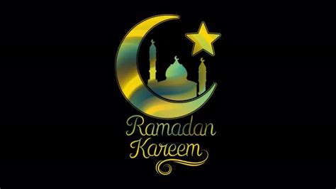 Ramadan Karim Background Mosque And The Moon Mubarak Muslim Eid