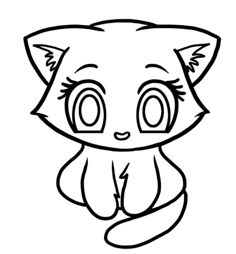 Learn How To Draw A Cute Kitten Easy To Draw Everything