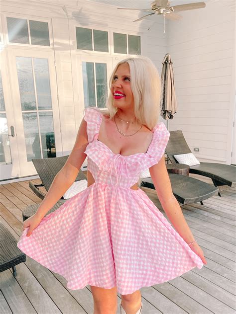 Life In The Dreamhouse Pink Gingham Preppy Dress Sassy Shortcake