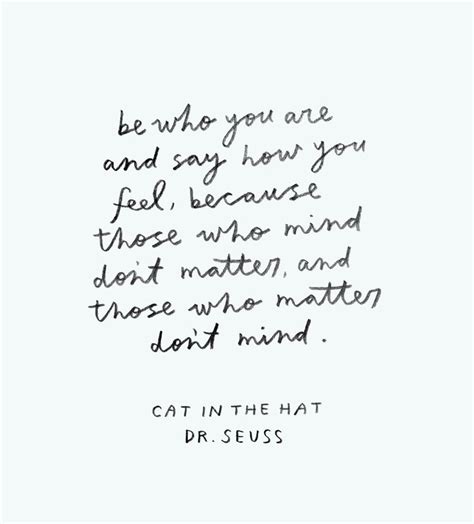 Be Who You Are Cat In The Hat Quote Art Print By Minna May Design X