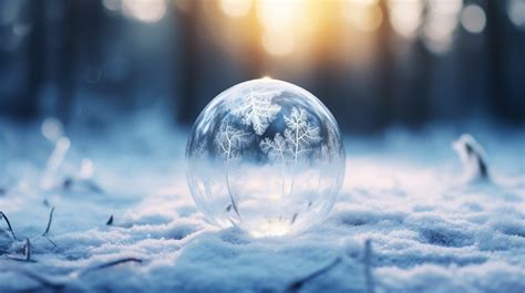 Frozen Ice Ball On Snow Free Stock Photo Public Domain Pictures