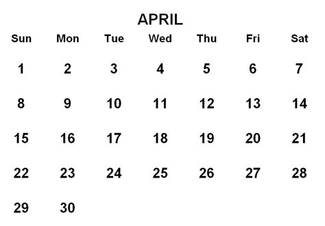 Calendar April Png Transparent Calendar Aprilpng Images Pluspng