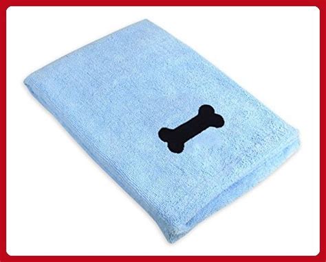 Dii Bone Dry Microfiber Dog Bath Towel With Embroidered Bone 44x275