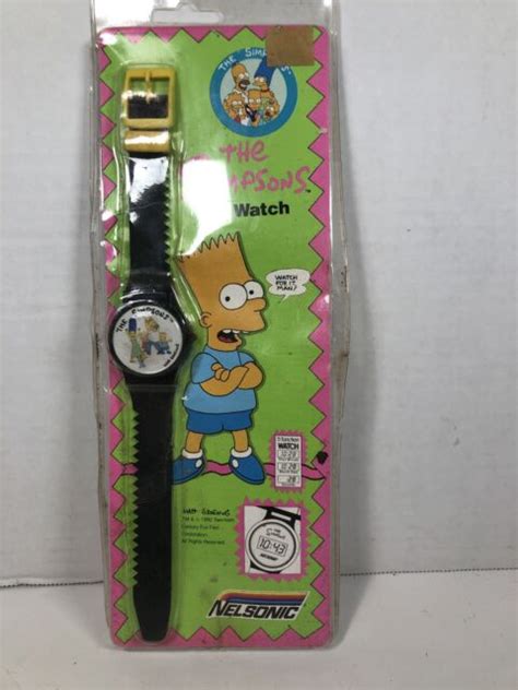 1990 Bart Simpson Nelsonic Vintage Simpsons Watch For Sale Online Ebay