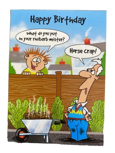 Happy Birthday Greeting Card Humour Funny Comic 180 Picclick