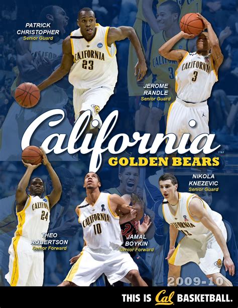 2009 10 California Mens Basketball Information Guide By Cal Media
