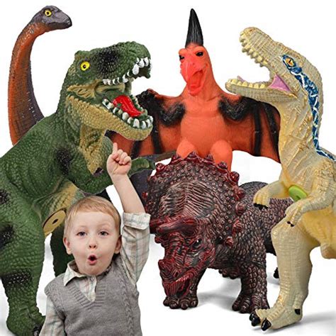 Gzsbaby 6 Piece Jumbo Dinosaur Toys For Kids And Toddlers 13 17 Inches